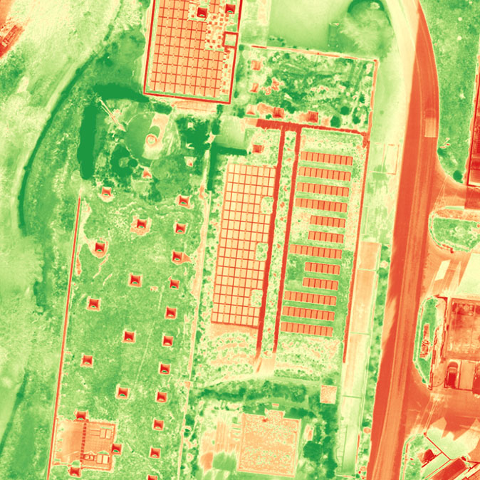 Sensoren die NDVI und andere Vegetations-Indexe berechnen können.